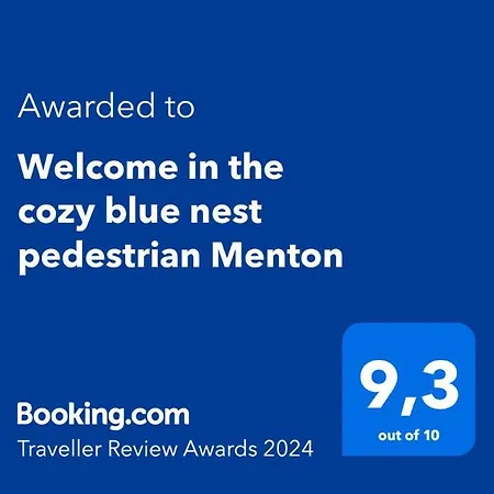 Welcome In The Cozy Blue Nest Pedestrian Appartement Menton